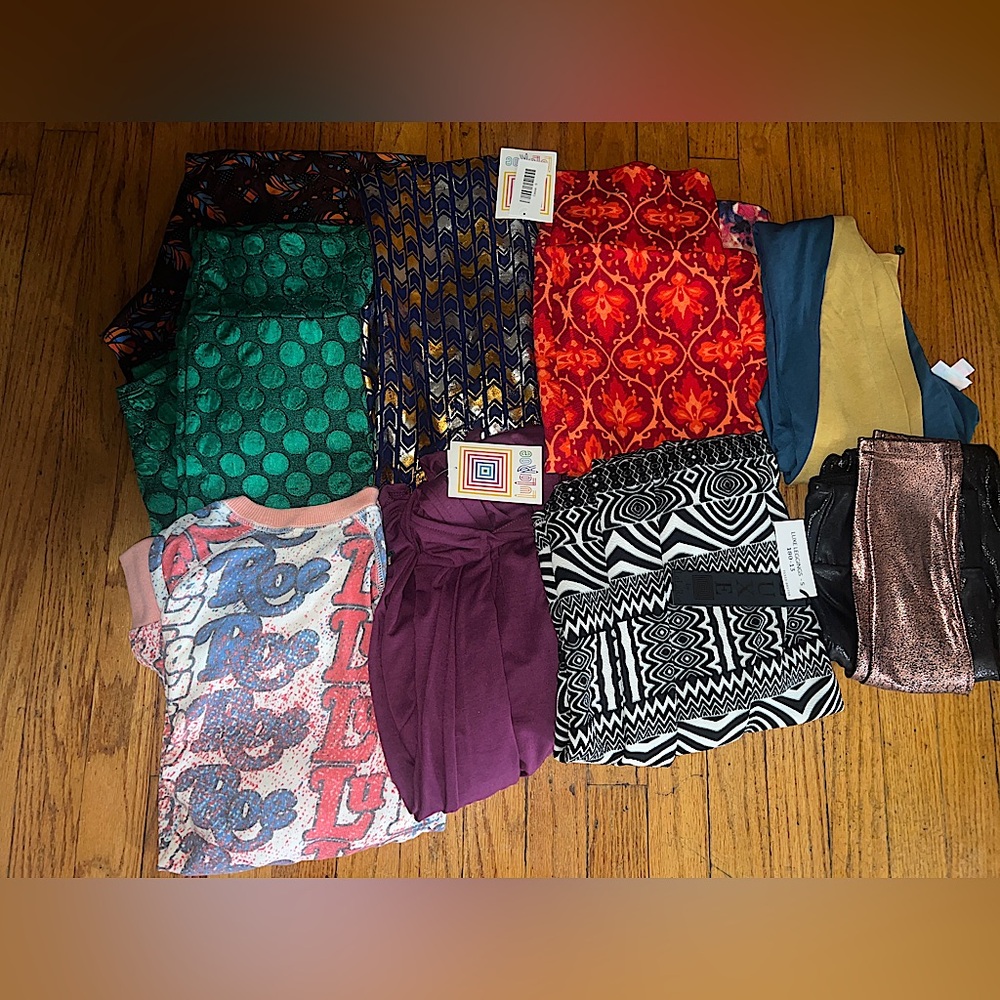 LuLaRoe 10 pc lot new size small 4 6 skirt dress shirt cardigan jacket leggings